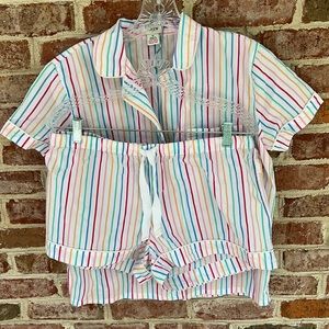 J. Crew pajama set shorts and top EUC, size M
